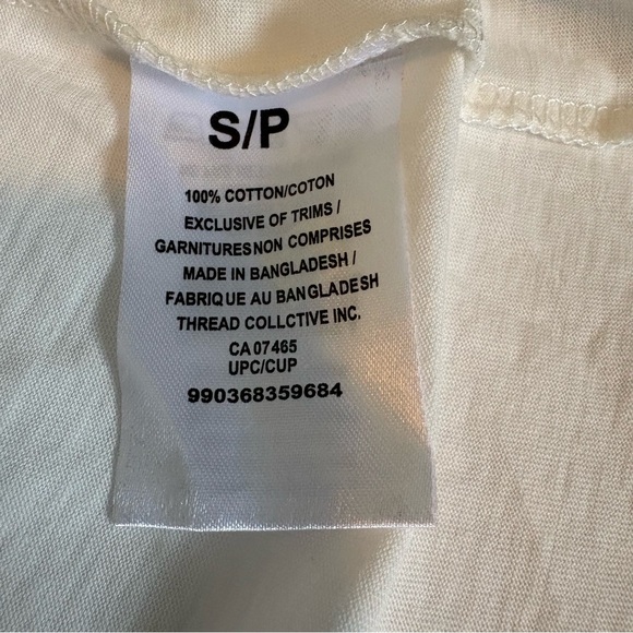 Mexx Cream long sleeve shirt with Floral Embroidery, NWT, Size Small - Picture 10 of 11